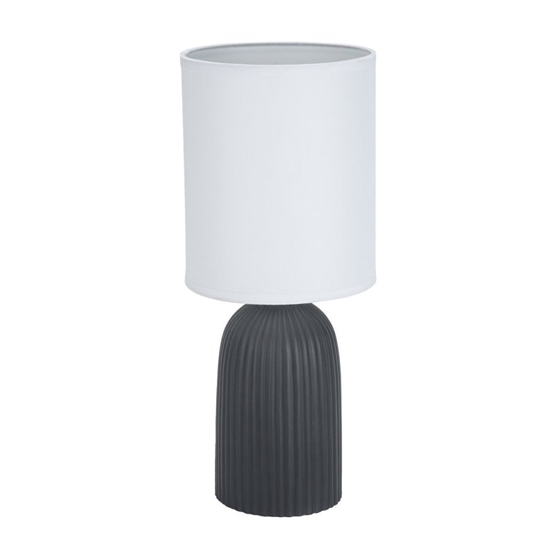 Lampe de bureau Versa Noir Coton Céramique 40 W 15 x 36 cm