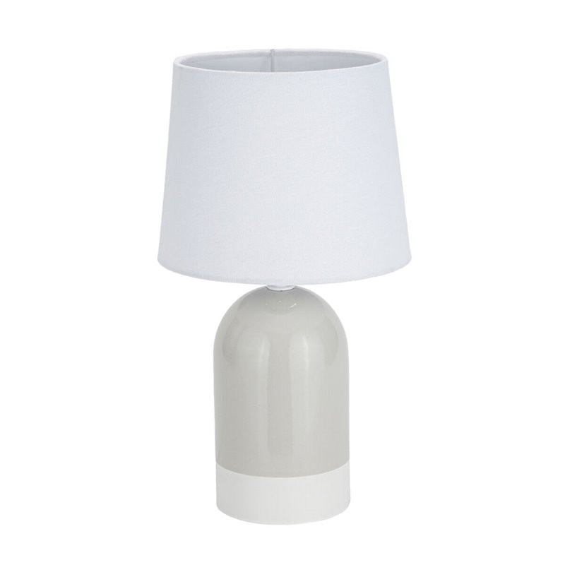 Lampe de bureau Versa Duo Beige Lin Céramique 40 W 18 x 32,5 cm