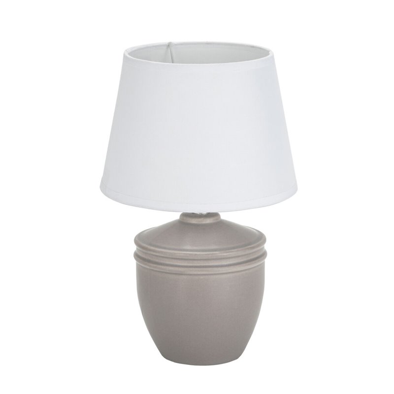 Lampe de bureau Versa Aurelia Gris Coton Céramique 40 W 20 x 31,5 cm