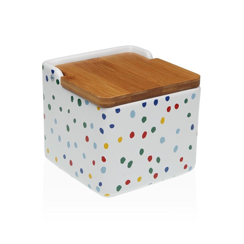 Salière avec couvercle Versa DOTTY Céramique Dolomite 12,2 x 11,5 x 12,2 cm