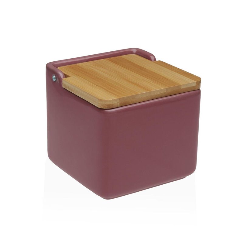 Salière avec couvercle Versa BURGUNDY Céramique 12,2 x 11,5 x 12,2 cm