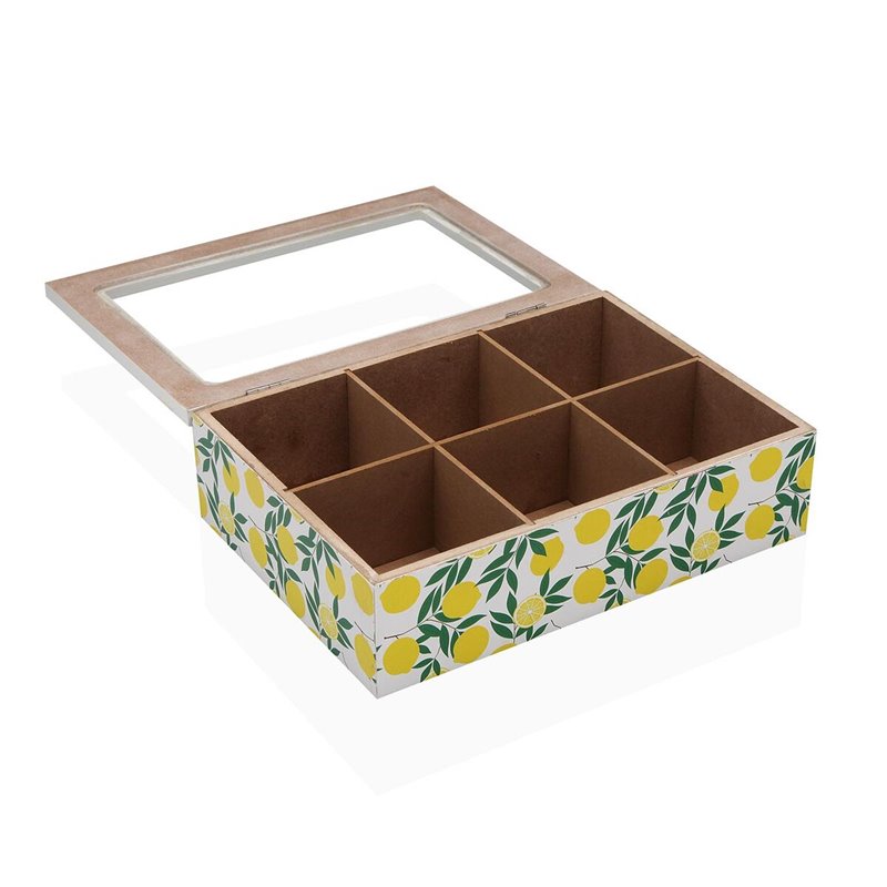 Image secondaire de Boîte pour infusions Versa Bois 17 x 7 x 24 cm Citron