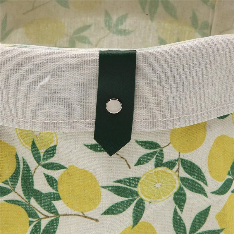 Image secondaire de Set de basket Versa Textile Citron 14 x 14 x 14 cm