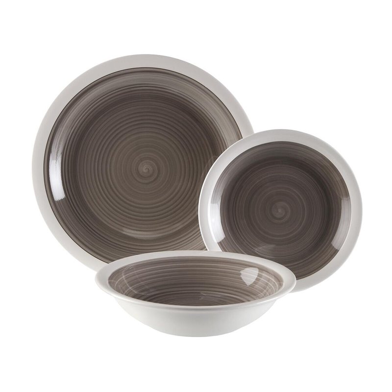 Assiettes Versa Legrand Gris 26,5 x 26,5 cm 18 Pièces