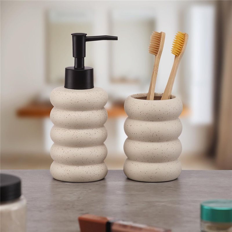 Image secondaire de Support pour brosses à dents Versa Beige Céramique