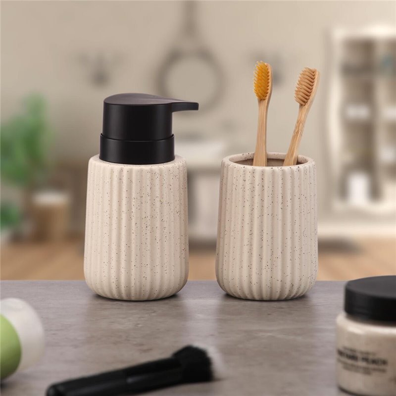 Image secondaire de Support pour brosses à dents Versa Beige Céramique