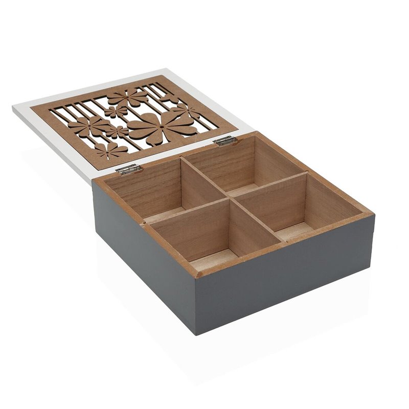 Image secondaire de Boîte pour infusions Versa Bois MDF 20 x 7 x 20 cm Fleurs