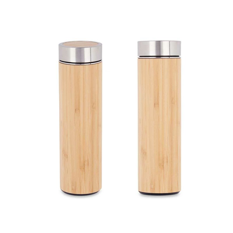 Image secondaire de Thermos 500 ml Naturel Métal Bambou (6 Unités)