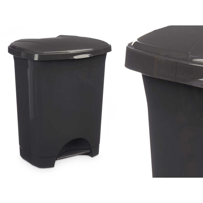 Image secondaire de Poubelle à pédale Anthracite Plastique 10 L (8 Unités)