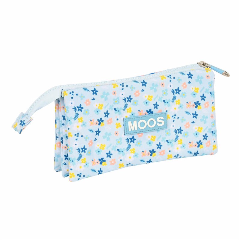 Image secondaire de Trousse Fourre-Tout Triple Moos Lovely Bleu 22 x 12 x 3 cm