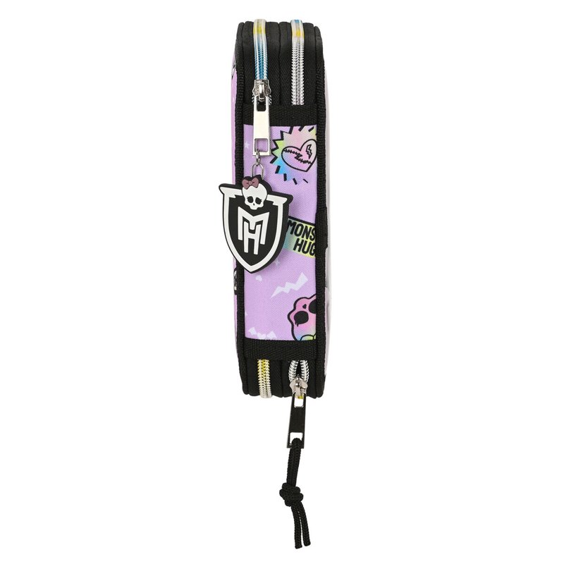 Image secondaire de Plumier double Monster High Best boos Lila 12.5 x 19.5 x 4 cm (28 Pièces)