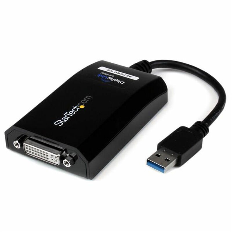 Adaptateur USB Startech USB32DVIPRO USB A Noir