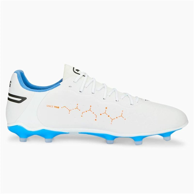 Image secondaire de Chaussures de foot pour Enfants Puma Ultra 5 Match It + Mid Blanc