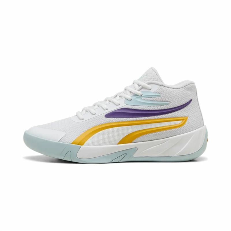 Image secondaire de Chaussures de Basket-Ball pour Adultes Puma Court Pro Blanc Jaune