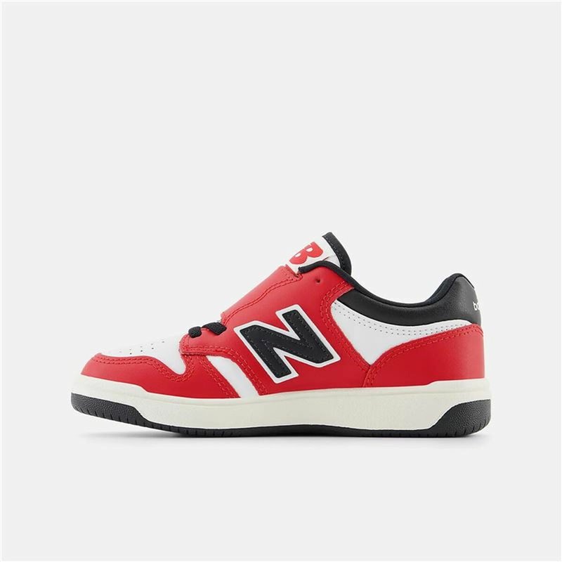 Image secondaire de Chaussures de Sport pour Enfants New Balance 480 HOOK LOOP Blanc Rouge Tomate