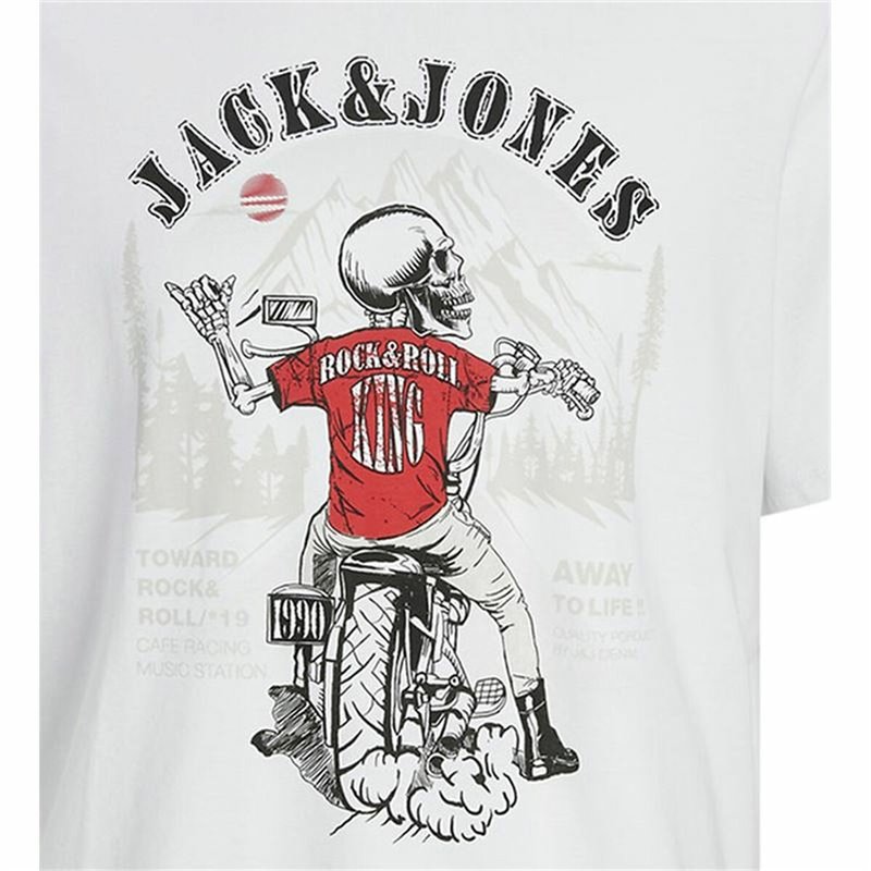 Image secondaire de T-shirt à manches courtes homme Jack & Jones skull Rock Crew