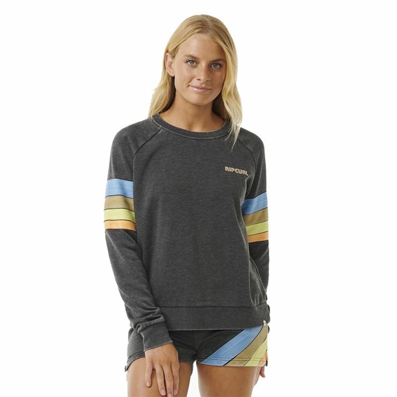 Sweat sans capuche femme Rip Curl High Tide Surf Raglan Crew Gris