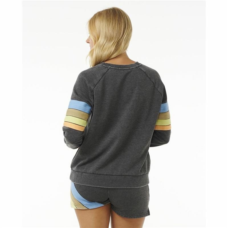 Image secondaire de Sweat sans capuche femme Rip Curl High Tide Surf Raglan Crew Gris