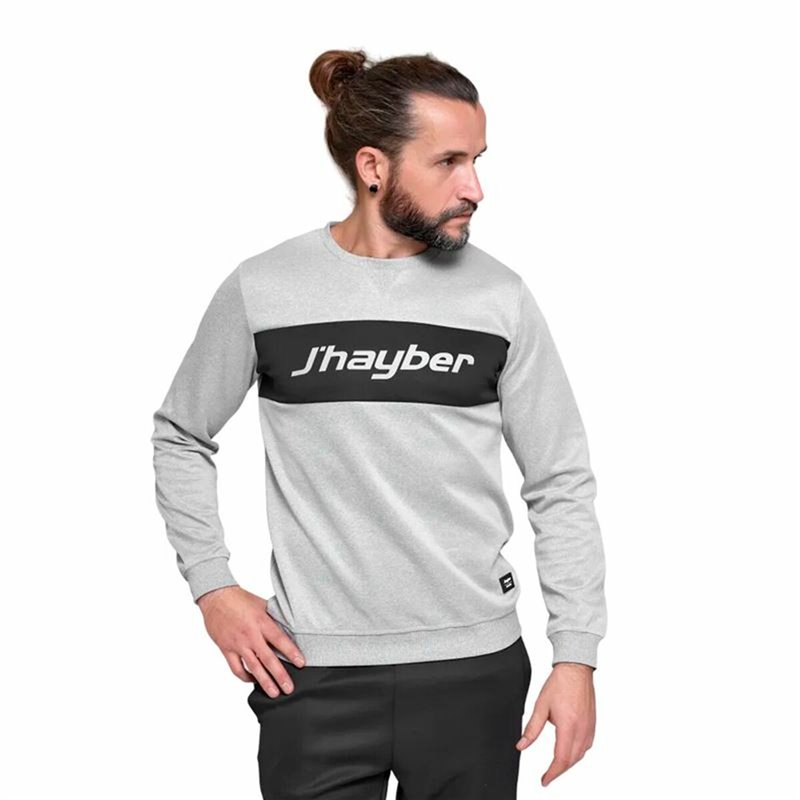 Image secondaire de Sweat sans capuche homme J-Hayber Essential Gris clair