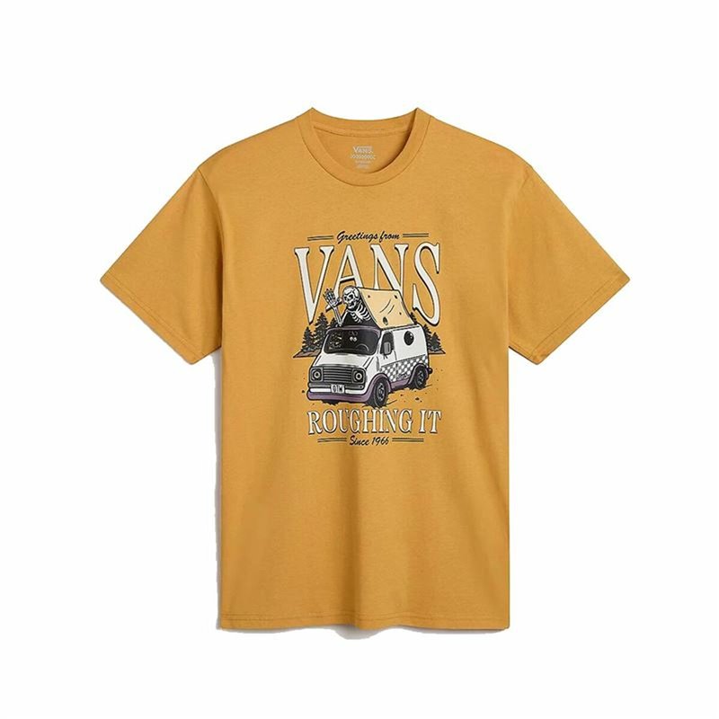 T-shirt à manches courtes homme Vans Roughin It Ss Crew Orange Foncé