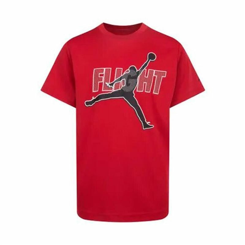 T shirt à manches courtes Enfant Nike Jordan Jdb Reflective Flight Rouge