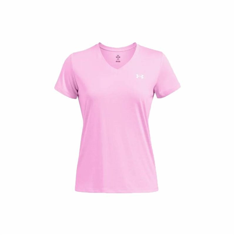 T-shirt à manches courtes femme Under Armour Tech Ssv- Twist Rose foncé