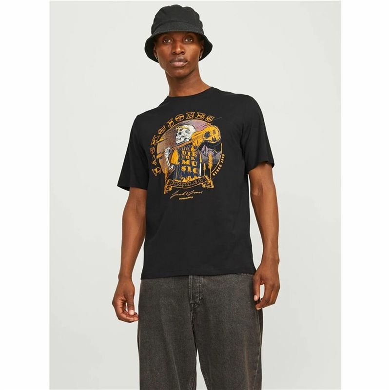 Image secondaire de T-shirt à manches courtes homme Jack & Jones skull Rock Crew Noir