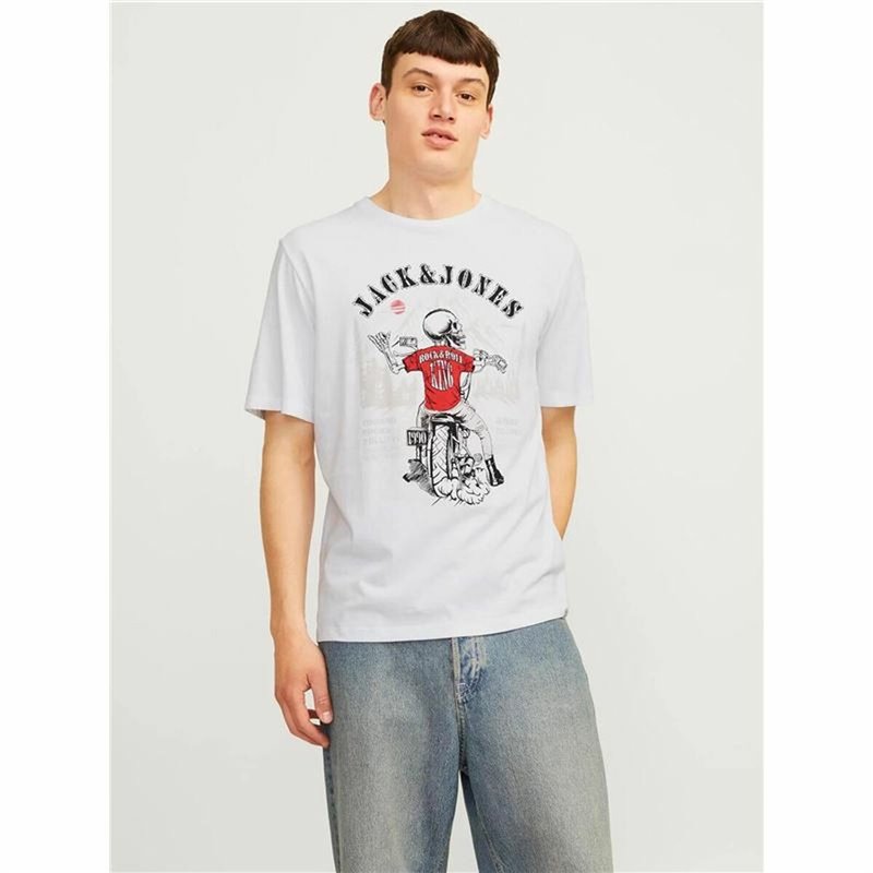 Image secondaire de T-shirt à manches courtes homme Jack & Jones Blanc