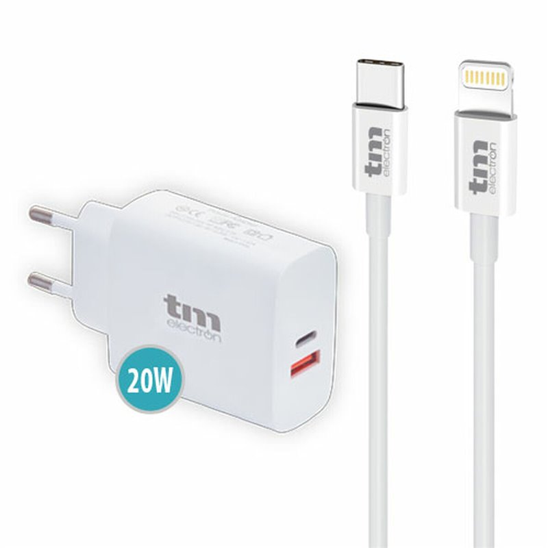 Chargeur mural TM Electron 20 W Lightning/USB-C (1 Unité)