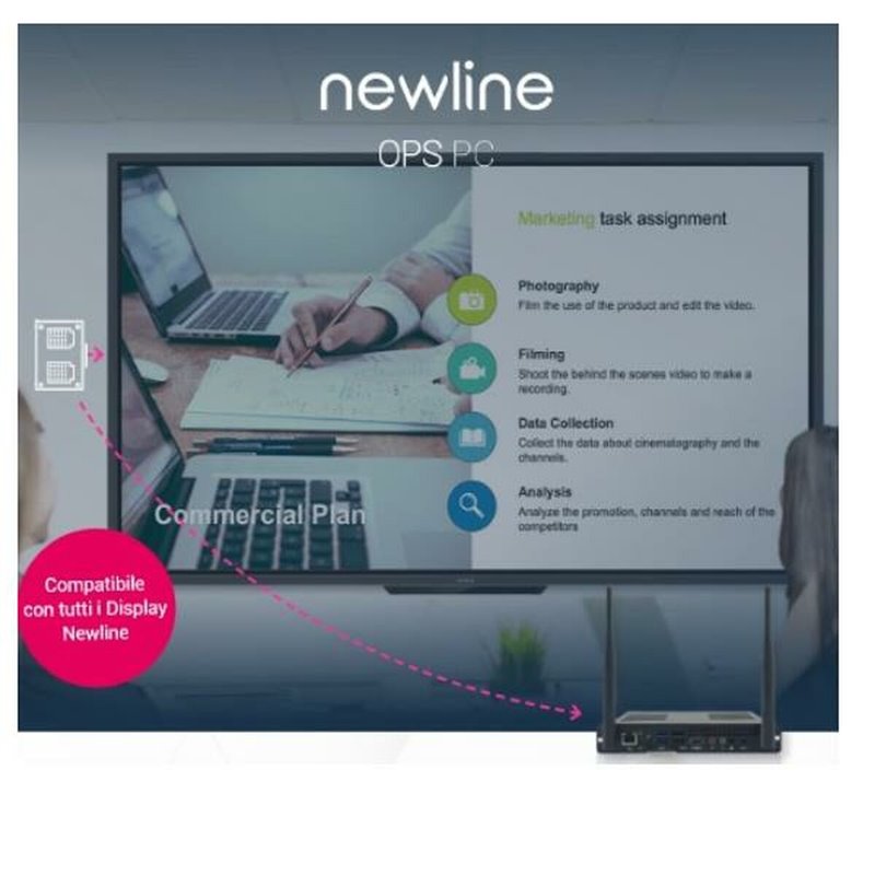 Image secondaire de Câble USB Newline Interactive WB7C120U Noir