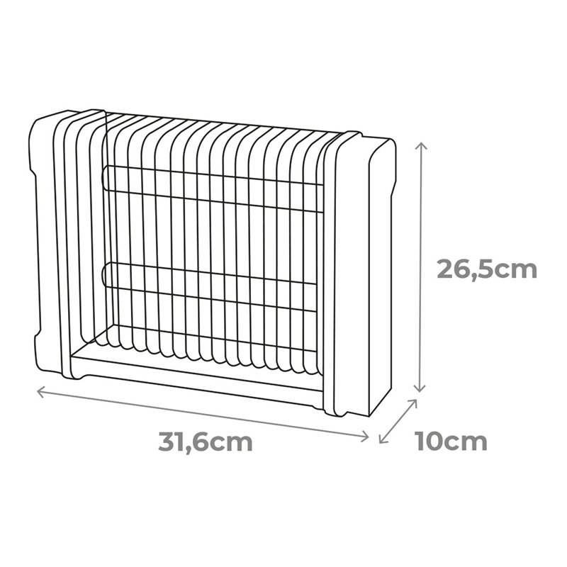 Image secondaire de Antimoustiques Électrique EDM 06520 Noir 6 W RMS x 2 12 W 31,6 x 10 x 26,3 cm