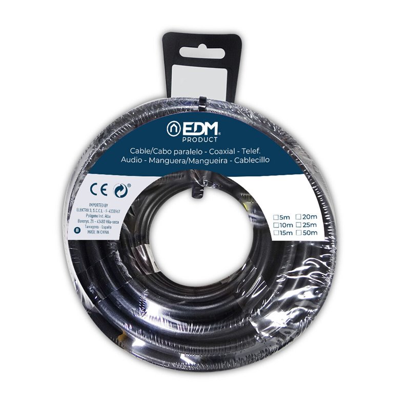 Image secondaire de Câble EDM 28571 Noir 6 mm 10 m