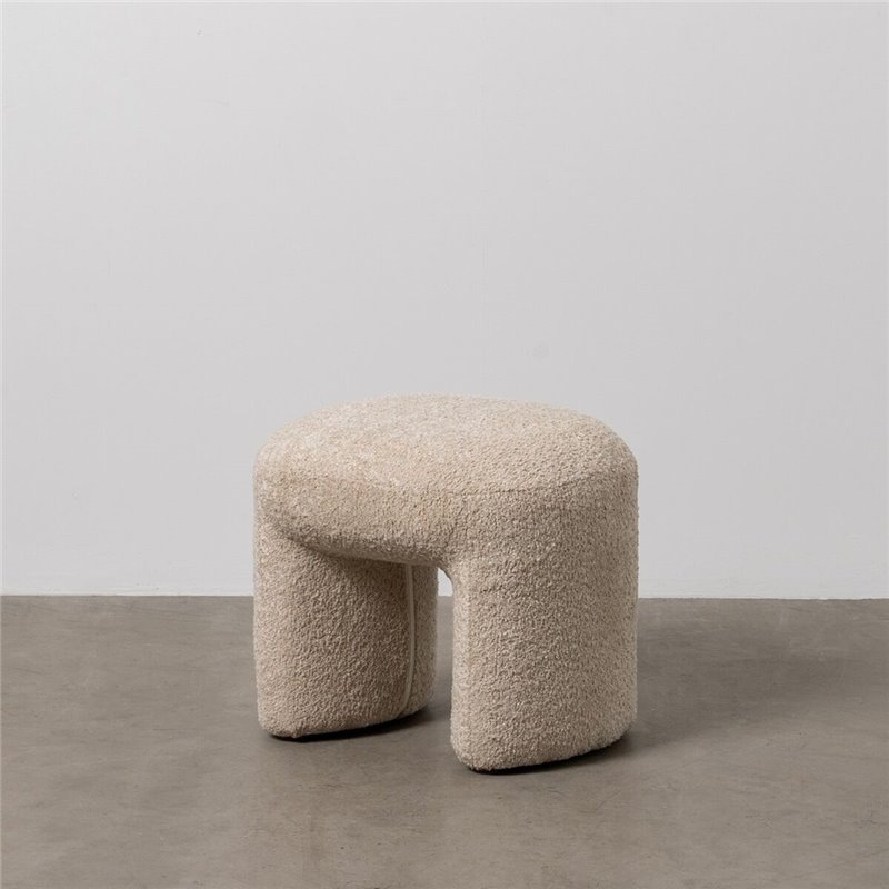 Image secondaire de Pouf Beige Polyester 46 X 44 X 41 CM