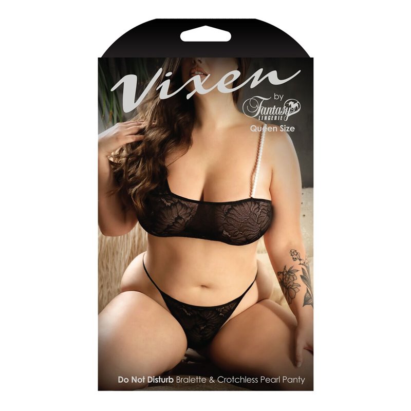 Ensemble de Lingerie Fantasy Lingerie Noir (Queen size)