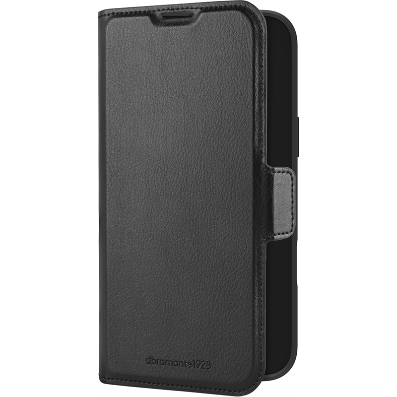 Image secondaire de Etui Folio en Cuir Synthétique Oslo Pro Certifié GRS Noir pour iPhone 16 Pro Max DBramante1928