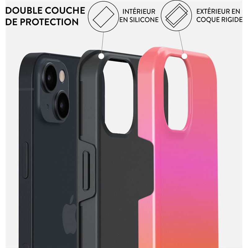 Image secondaire de Coque Tough iPhone 15 Plus Compatible MagSafe Sunset Club Burga