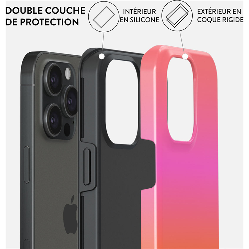 Image secondaire de Coque Tough iPhone 15 Pro Compatible MagSafe Sunset Club Burga