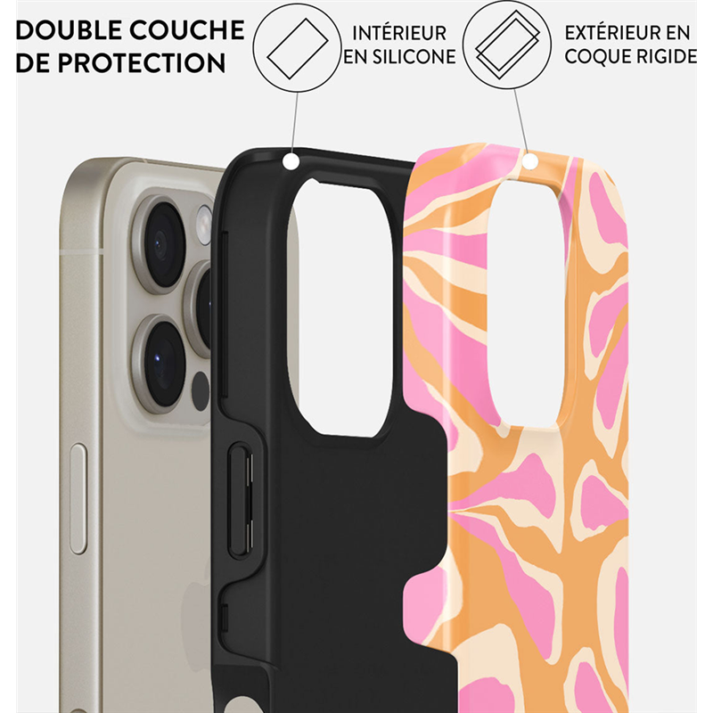 Image secondaire de Coque Tough iPhone 16 Pro Max Compatible MagSafe Sunset Club Burga