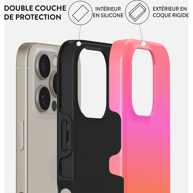 Image secondaire de Coque Tough iPhone 16 Pro Max Compatible MagSafe Sunset Club Burga