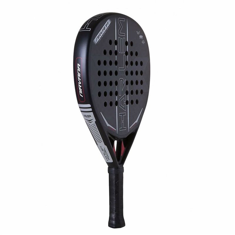 Image secondaire de la Raquette de Padel Harlem Padel Nirvana 12K Noir Gris