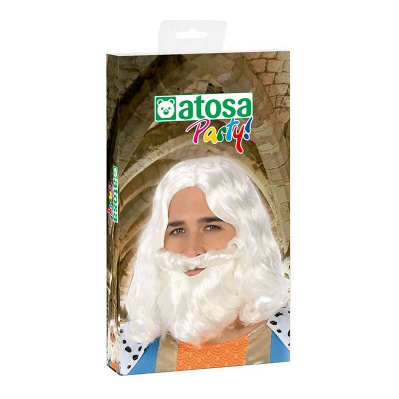 Image secondaire de Perruque avec barbe C/P. PELUCA REY MAGO BLANCO 39891 Roi Mage Blanc