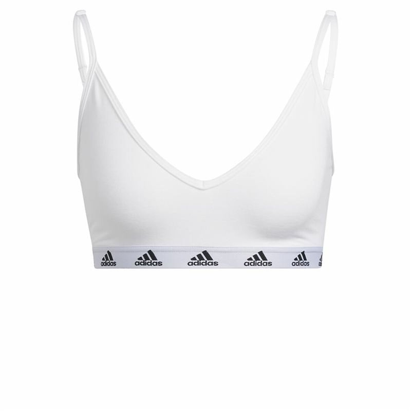 Soutien-gorge de Sport Adidas Pureb Ls Blanc