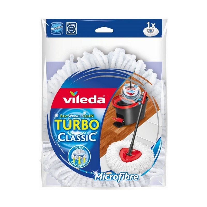 Rechange Pour Serpillière de Nettoyage Vileda TURBO ClassiC Microfibres