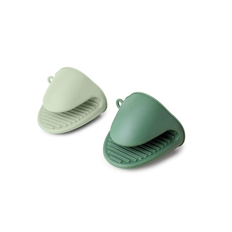 Gant à Four Ibili Vert Silicone 8,5 cm (2 Unités)