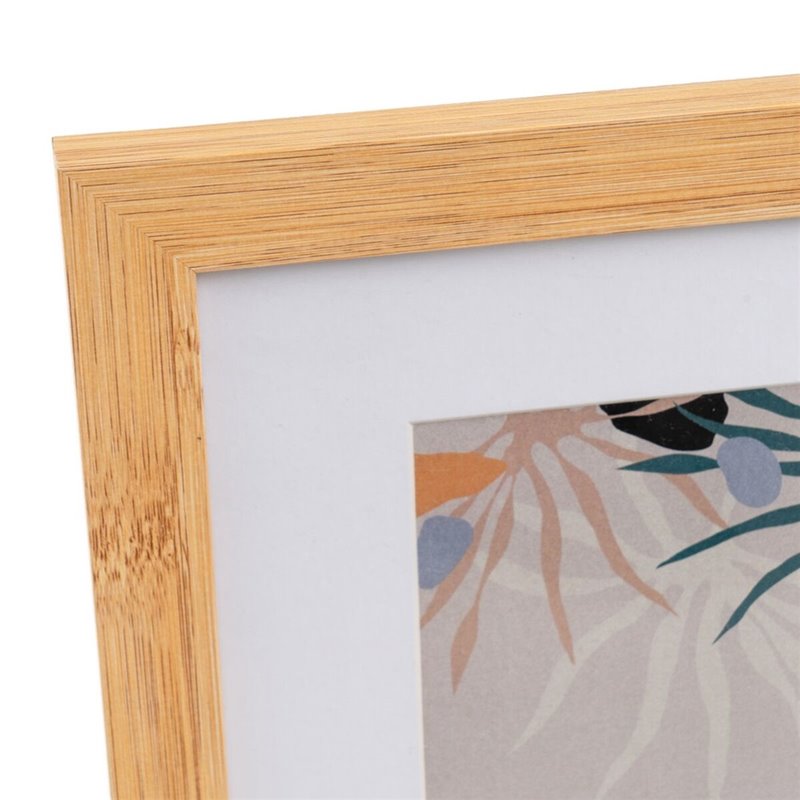 Image secondaire de Cadre photo Blanc Naturel Verre Bois MDF