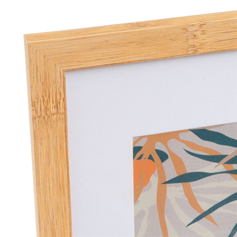 Image secondaire de Cadre photo Blanc Naturel Verre Bois MDF