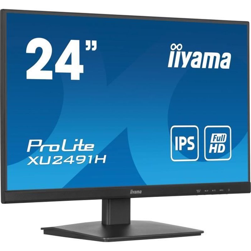 Image secondaire de Écran PC - IIYAMA - XU2491H-B1 - 23,8 FHD - IPS - 100Hz - 0,5ms - HDMI/DP - VESA 100x100 - Noir