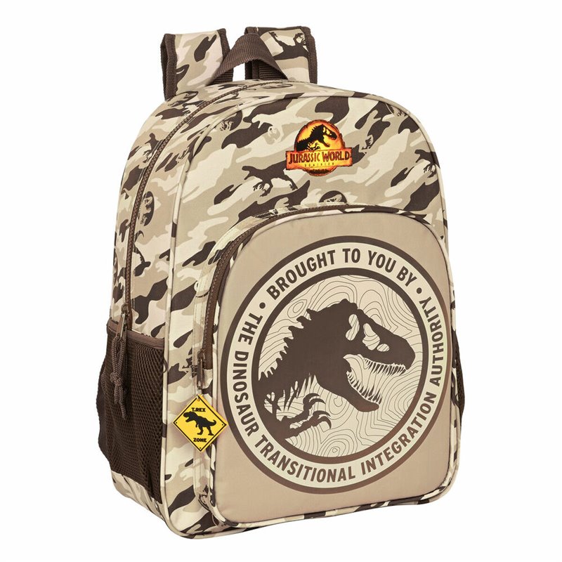 Cartable Jurassic World Dominion Marron 33 x 42 x 14 cm