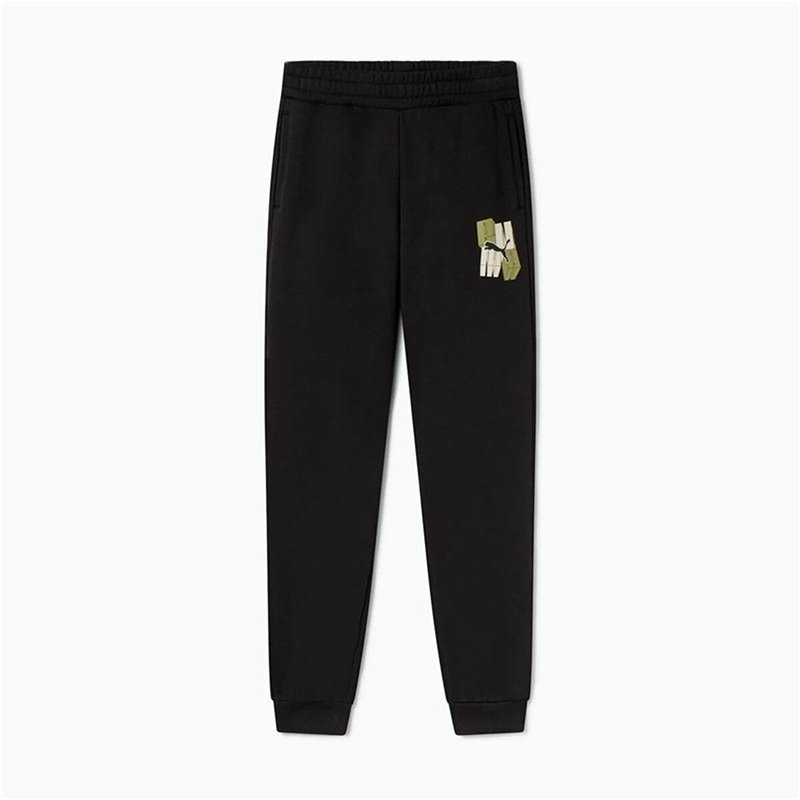 Pantalons de Survêtement pour Enfants Puma Essentials+ Graphic Noir