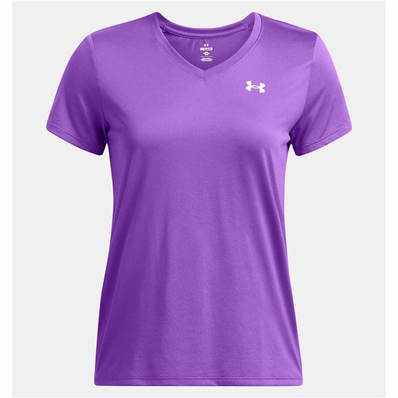 Image secondaire de T-shirt à manches courtes femme Under Armour Tech SSv- Solid Pourpre